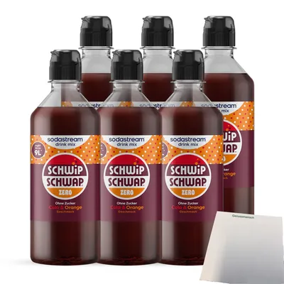 Produktbild von Sodastream Schwip Schwap Zero Zucker Sirup VPE (6x440ml Flasche) + usy