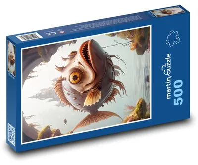 Zdjęcie produktu dla Puzzle 500 Futurystyczna Ryba Podwodna - martinpuzzle