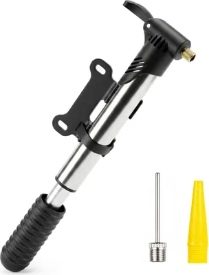 Image de Mini pompe à vélo, télescopique, portable et maniable, pour valves Presta, Schrader, Dunlop