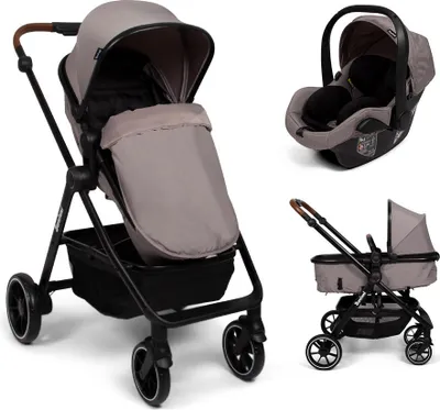 Obrázok produktu pre Baninni 3-v-1 multifunkčný kočík s autosedačkou Adria Taupe