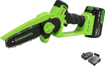 Obrázek produktu pro Řetězová pila, 24V akumulátor, bezkartáčový motor, sada CSG4450 4ah, jeden akumulátor