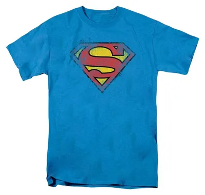 Immagine prodotto di Superman - T-shirt "Superman distrutto" unisex, taglia XL, colore turchese (modello TV36820)