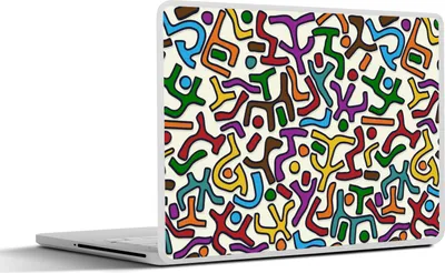 Produktbild von MuchoWow® Laptop Aufkleber Sticker Cover Abstrakt - Muster - Afrika 30x22 cm - Laptop-Sticker