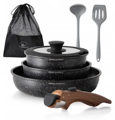 Produktbild von Kitchen Academy Aluminium Topfset 8-teilig