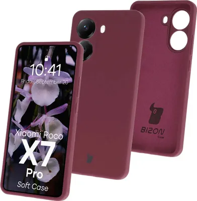 Produktbild von Bizon Soft Case Xiaomi POCO X7 Pro dunkel lila