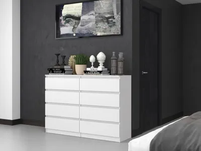 Obrázok produktu pre Komoda, šírka 120/140 cm, 8 zásuviek