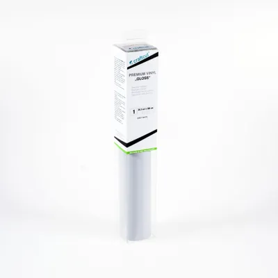 Produktbild von craftcut G52 Plotterfolie glänzend GREY-WHITE 30,5 x 300 cm