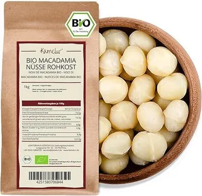 Produktbild von Kamelur Bio Macadamia Nüsse 1kg