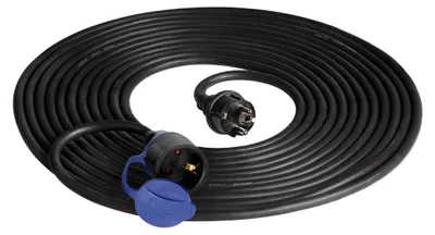 Obrázek produktu pro Prodlužovačka IP44, 20 m, pryžový kabel H07RN-F 3x1,5 mm, 230 V AC/16 A