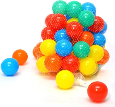 Produktbild von 50 e Bällebad-Bälle für Babys ab 0 Spielbälle bunte Kinderbälle Poolbälle