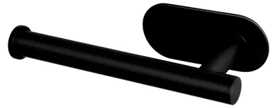 Produktbild von Toilettenpapierhalter ohne Bohren - Selbstklebender Halter aus Edelstahl (Schwarz)
