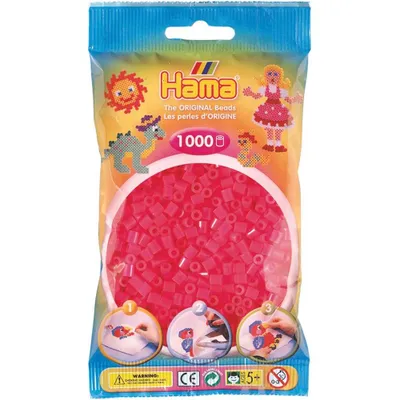 Produktbild von HAMA-Perlen FUCHSIA 1000Stück, 1Beutel