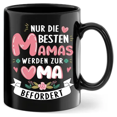 Image de Tasse "Future grand-mère" ("Seules les meilleures mamans deviennent grand-mères") en céramique, 10 cm de hauteur