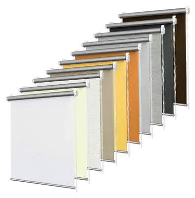 Produktbild von Verdunkelungsrollo ohne Bohren – Thermorollo Klemmfix für Fenster und Balkontüren – Lichtundurchlässig und isolierend – Wählbare Größe – Beige