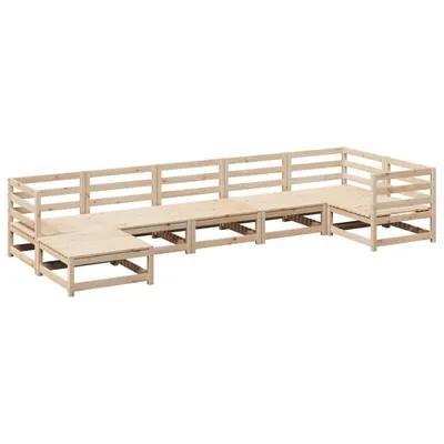 Produktbild von 7-tlg. Garten-Sofagarnitur Massivholz Kiefer
