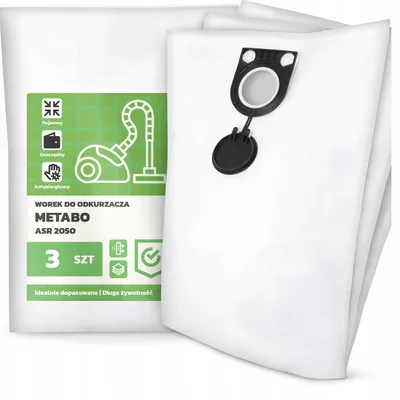 Produktbild von Metabo ASR 2050 Synthetische Staubsaugerbeutel 3 Stück