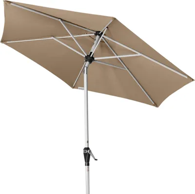 Produktbild von Doppler Active Auto Tilt 320 Sonnenschirm 5 Farben ø 320 cm Mittelmastschirm 434437 846 Greige