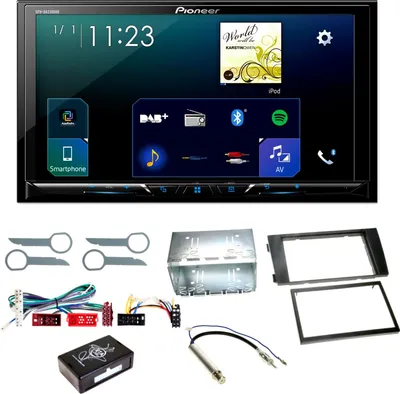 Produktbild von Pioneer SPH-DA230DAB CarPlay DAB+ Android Auto Einbauset für Audi A6 4B