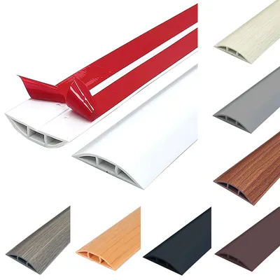 Zdjęcie produktu dla Omgoods - Elastyczna ochrona kabli wykonana z PVC - Samoprzylepna osłona kabli do użytku wewnątrz i na zewnątrz budynków