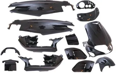 Produktbild von Verkleidungskit EDGE 15-teilig schwarz glänzend für Gilera Runner -2005