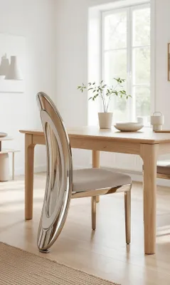 Produktbild von Eleganter Essstuhl mit bequemer Polsterung und modernem Design