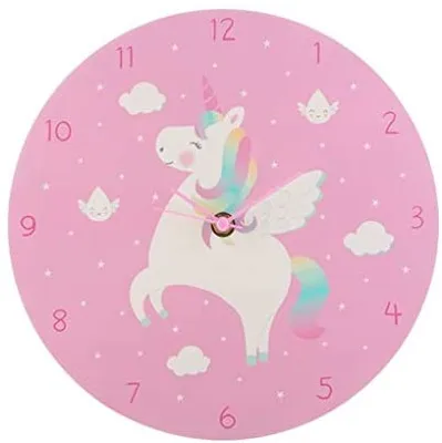 Produktbild von Sass & Belle Wanduhr Regenbogen Einhorn