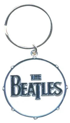 Produktbild von The Beatles - Emaille Schlüsselanhänger Trommel RO6464 (Einheitsgröße) (Weiß/Blau)