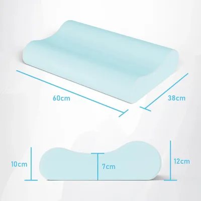 Zdjęcie produktu dla Wkład do materaca – pianka memory – 140 x 200 cm – grubość 7 cm – 1 poduszka – kolor biały