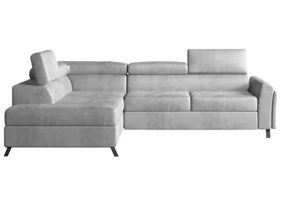 Zdjęcie produktu dla Narożnik z funkcją spania KAIROS VELVET szary lewy