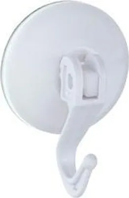 Image de Set de crochets à ventouse - salle de bain & cuisine - Ø 4cm, blanc, 2 pièces