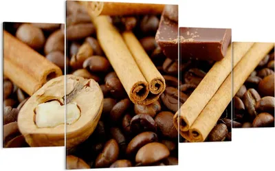 Produktbild von Bild auf Leinwand - Leinwandbild - Gerösteter Kaffee Aroma Schokolade - 160x90cm - Wand Bild - Wanddeko - Leinwanddruck - Bilder - Kunstdruck - Leinwand bilder - Wandkunst - DL160x90-0394