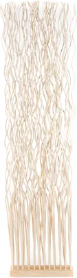 Produktbild von RAUMTEILER "WAVE" | Weidenholz, 170x40cm (HxB)  | Paravent, Trennwand | Farbe: geblichen