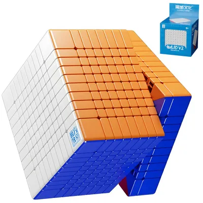 Productafbeelding van 10x10 V2 snelheid puzzel kubus magic cubes - Stickerless Mfjs 10x10x10 V2 Cubing Klaslokaal 69.5mm