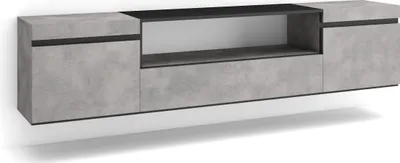 Immagine prodotto di COZY Mobile TV Soggiorno, 200x35x45cm, Per TV fino a 80, Sospeso, da appendere, Cemento