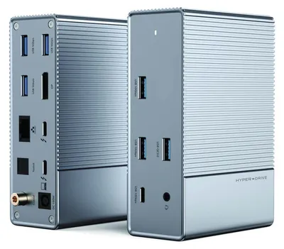 Produktbild von Targus HyperDrive GEN2, Thunderbolt 3, 3.5mm, DisplayPort, RJ-45, Thunderbolt 3, USB 3.2 Gen 2 (3.1 Gen 2) Type-A, USB 3.2 Gen 2 (3.1 Gen..., 40000 Mbit/s, 60 Hz, 3840 x 2160, 2160p