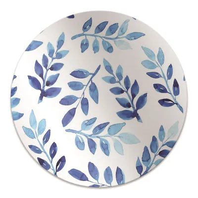 Produktbild von Rundmatte - Stuhlunterlage Bürostuhlunterlage - Rund Ø 100 cm - Bodenmatte - Fußmatte - Blaues Aquarell