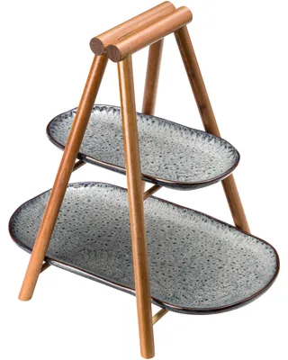 Produktbild von Leonardo Etagere oval Anthrazit