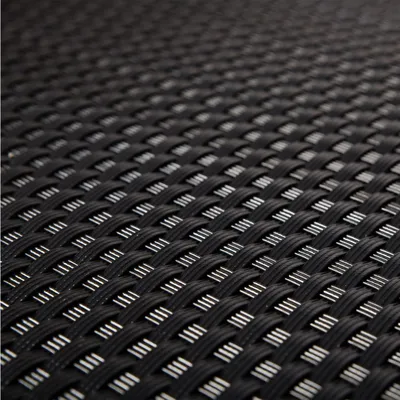 Produktbild von PE-Rattan in 0,9m Breite (Meterware) Sichtschutz Balkonblende – schwarz