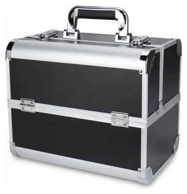 Image de Trousse de maquillage Confibel - pliable - 5 compartiments de rangement - avec serrure