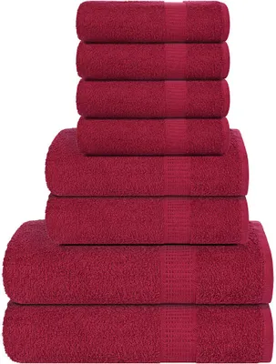 Produktbild von 8-tlg. Handtuch-Set FROGN Bordeaux 360 g/m²