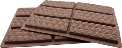 Image de CANDeal Paquet de 2 moules à barres de chocolat, moules en silicone pour casser les barres protéinées et énergétiques pour les bonbons et le chocolat (Color 2#)