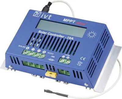 Produktbild von IVT Solar-Laderegler 12 V, 24 V 20 A MPPTplus 20A (200036)