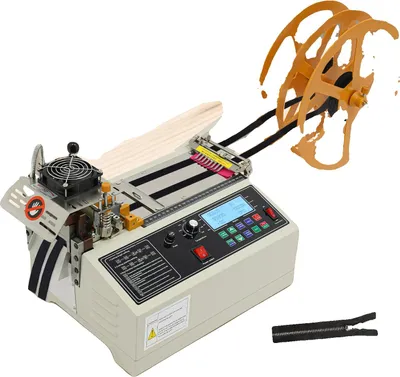 Zdjęcie produktu dla Maszyna do cięcia taśm, prędkość cięcia 110 sztuk/min, pobór mocy 400 W, precyzja ±0,1 mm, trwały materiał stal i guma, waga około 40 kg