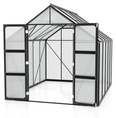 Produktbild von Vitavia Gewächshaus "Domus 8300" schwarz 8,3 m² 6 mm HKP