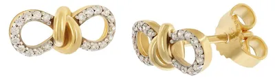 Produktbild von GLIZZ Damen-Ohrringe Gold 333/8K Zirkonia-Ohrstecker GL8356
