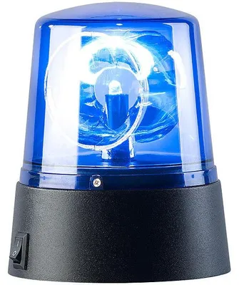 Image de Lampe gyrophare bleu à LED