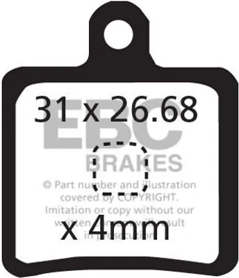 Image de CFA318R - Plaquettes de frein vélo (performance organique) EBC Brakes