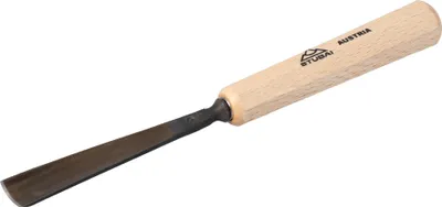Image de STUBAI Ciseau à bois série 52 - forme 5 | Ciseau à bois droit - 18 mm, avec manche en bois, pour dégrossir, pour les travaux de butée, d'ébauche, de rosace, pour le travail du bois