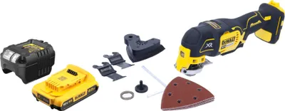 Image de DeWalt DCS 355 D1 Oscillateur sans fil Multitool 18 V Brushless + 1x batterie 2,0 Ah + chargeur + accessoires