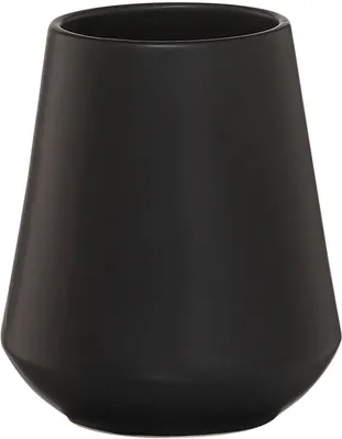 Produktbild von Kegelförmiger Becher, Porzellan-Zahnbürstenbecher, schwarz